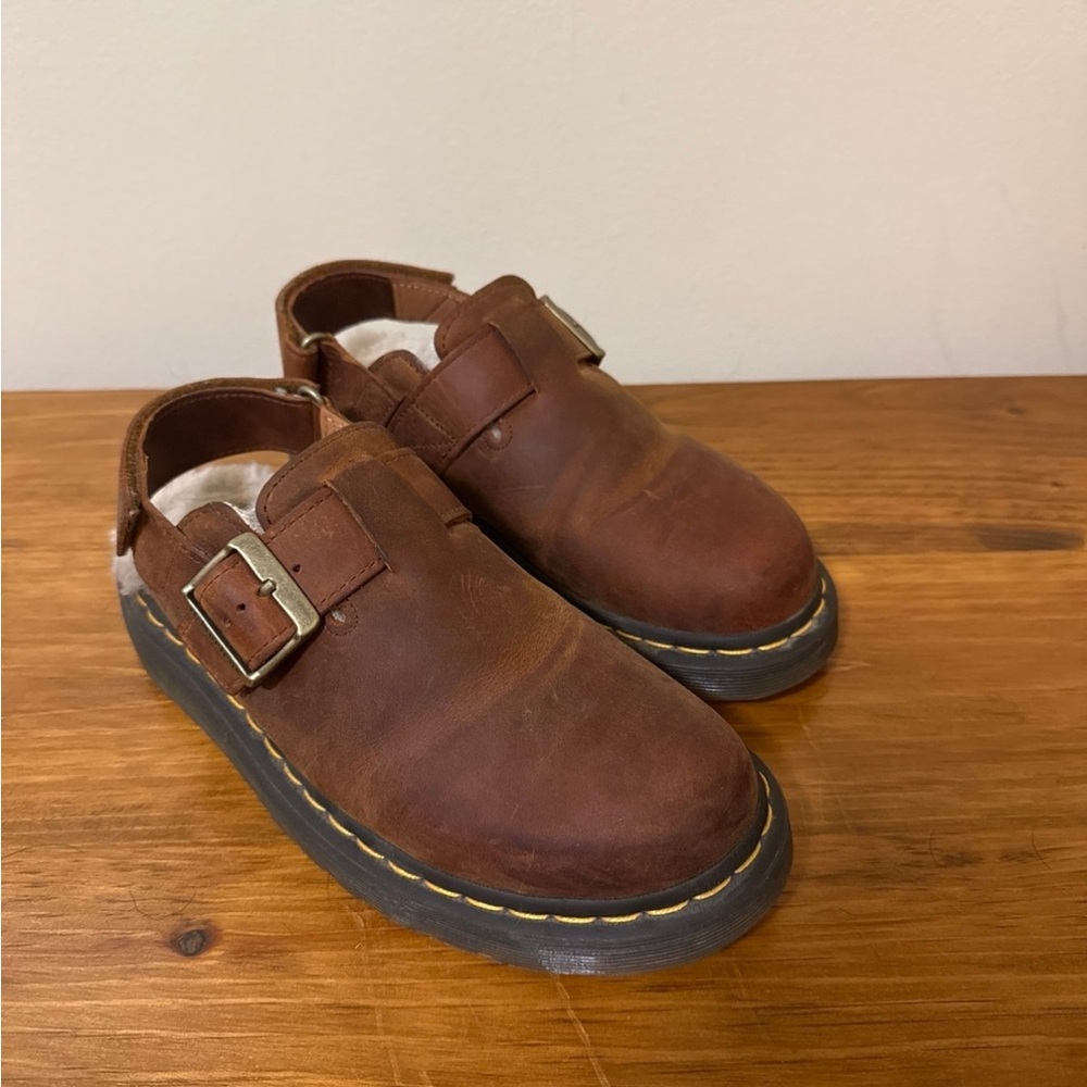 Dr. Martens Brown Leather Jorge II Mules
